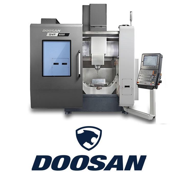 Doosan 5AX and DVF with Fanuc Control Logo